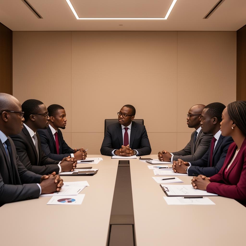 Équipe Trust Africa en réunion stratégique
